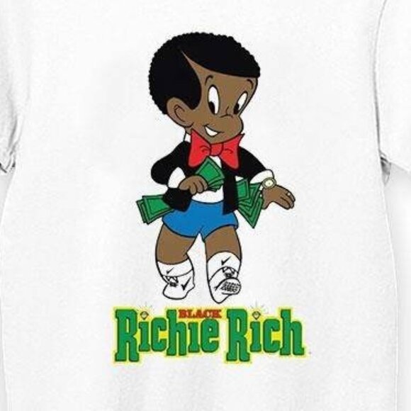 Richie Rich Cartoon Character Graphic Retro Pop Culture Comic Fan T-Shirt 159 - Picture 2 of 5